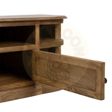 Mueble TV en madera de mango natural para salón 198x45x50cm - Ixia - 614965IX - foto-secundaria-4