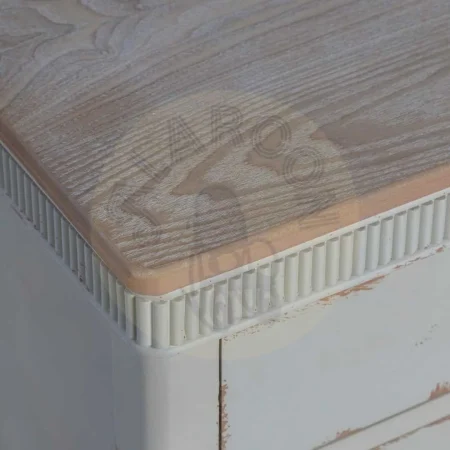 Mesita natural crema en madera de abeto y DM con cajón 50x38x72cm - Ixia - 615203IX - foto-secundaria-1
