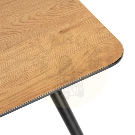 Mesa extensible natural en DM con patas de hierro 120x80x75cm - Ixia - 615209IX - foto-secundaria-2