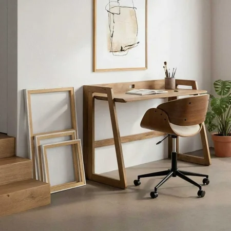 Escritorio de madera de mango 120x56x83cm - Ixia - 615242IX - foto-blanco