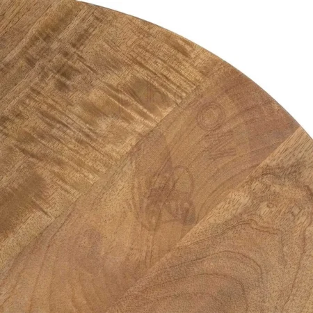 Mesa auxiliar de madera de mango con tablero 4cm para salón 65x65x66cm - Ixia - 615244IX - foto-secundaria-5