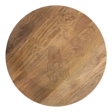 Mesa auxiliar de madera de mango con tablero 4cm para salón 65x65x66cm - Ixia - 615244IX - foto-secundaria-6