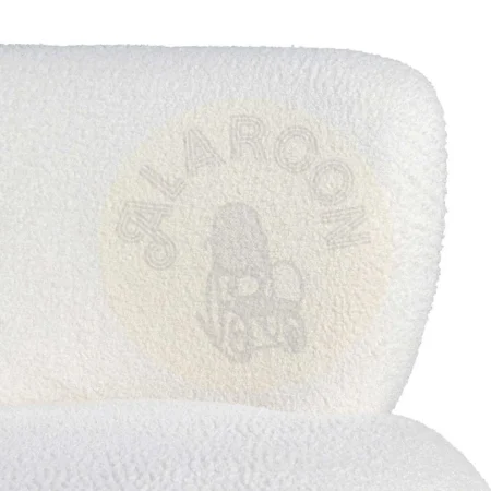 Sillón blanco y negro en tejido y madera con patas de caucho 73x75x74.50cm - Ixia - 615249IX - foto-secundaria-3