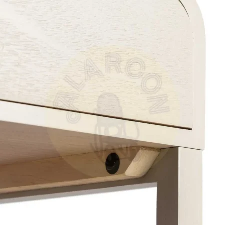 Mesita gris claro en DM con cajón y patas de pino 48x35.50x61cm - Ixia - 615275IX - foto-secundaria-2