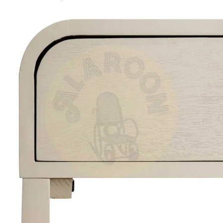 Mesita gris claro en DM con cajón y patas de pino 48x35.50x61cm - Ixia - 615275IX - foto-secundaria-3