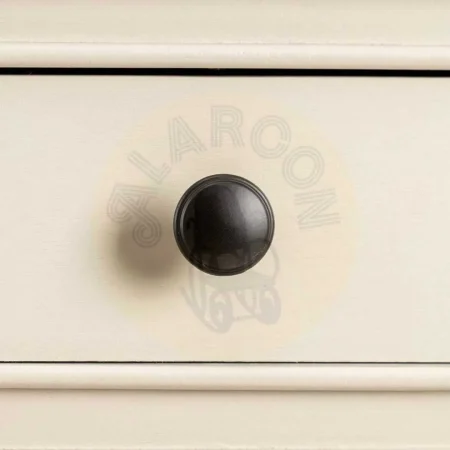 Mesita auxiliar gris claro en DM con cajón y estructura de pino 40.50x38x56cm - Ixia - 615277IX - foto-secundaria-3