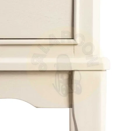 Mesita auxiliar gris claro en DM con cajón y estructura de pino 40.50x38x56cm - Ixia - 615277IX - foto-secundaria-4