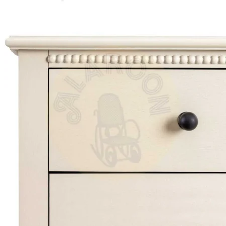 Mesita gris claro en DM con cajones 43x33x61cm - Ixia - 615278IX - foto-secundaria-2