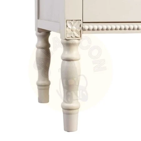 Mesita gris claro en DM con cajones 43x33x61cm - Ixia - 615278IX - foto-secundaria-3