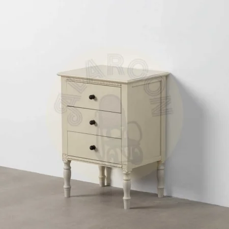 Mesita gris claro en DM con cajones 43x33x61cm - Ixia - 615278IX - foto-secundaria-4
