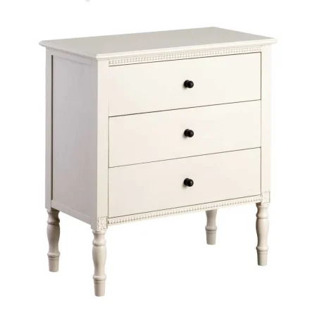 Mesita gris claro en DM con cajones 61x33x66cm - Ixia - 615279IX - foto-blanco