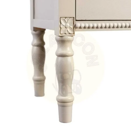 Mesita gris claro en DM con cajones 61x33x66cm - Ixia - 615279IX - foto-secundaria-3