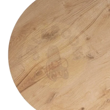 Mesa natural metal y madera estilo contract 65x65x75cm - Ixia - 615306IX - foto-secundaria-3