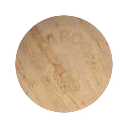 Mesa alta natural en metal y madera 65x65x100cm - Ixia - 615308IX - foto-secundaria-1