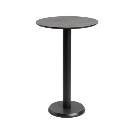 Mesa alta metal y madera acabado grafito y antracita 65x65x100cm - Ixia - 615309IX - foto-blanco
