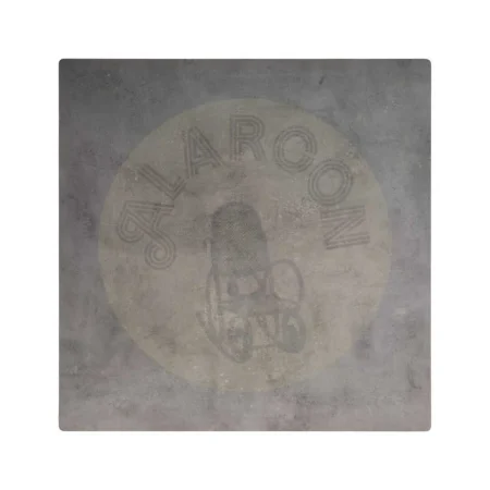 Mesa alta metal y madera con sobre MDF y patas de hierro en grafito y antracita 68x68x100cm - Ixia - 615313IX - foto-secundaria-1