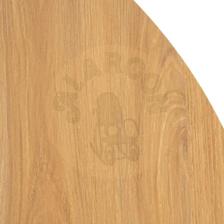 Mesa de comedor natural y negro en DM y metal 100x100x75cm - Ixia - 615320IX - foto-secundaria-2