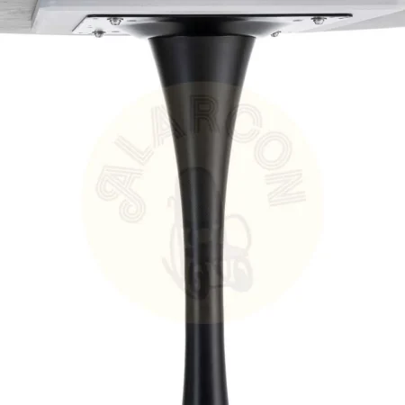 Mesa de comedor negra en piedra sinterizada con base de hierro 100x100x75cm - Ixia - 615321IX - foto-secundaria-6