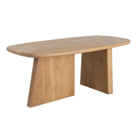 Mesa de comedor en madera de mango natural 180x90x76cm - Ixia - 615336IX - foto-blanco
