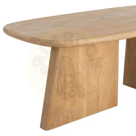 Mesa de comedor en madera de mango natural 180x90x76cm - Ixia - 615336IX - foto-secundaria-2