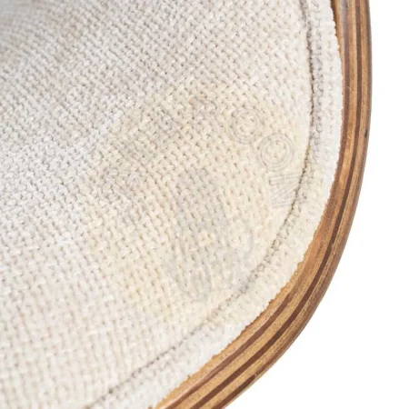Silla tapizada crema y marrón en tejido y madera de haya 61x56x82cm - Ixia - 615339IX - foto-secundaria-6