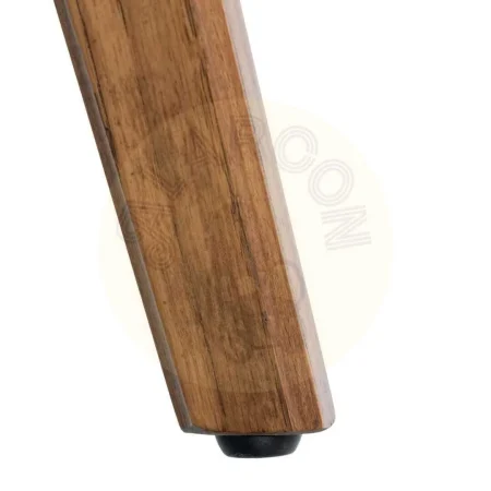Silla tapizada crema y marrón en tejido y madera de haya 61x56x82cm - Ixia - 615339IX - foto-secundaria-9