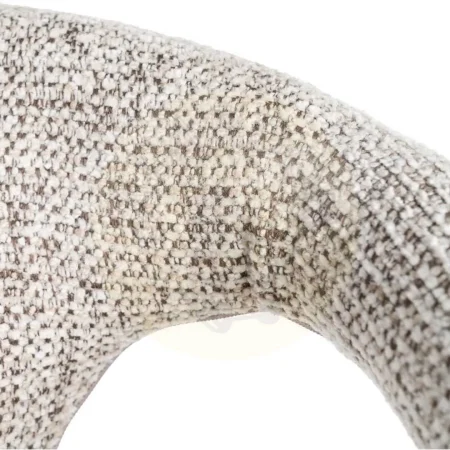 Silla tapizada en tejido jaspeado gris con estructura metálica 52.50x59x79cm - Ixia - 615367IX - foto-secundaria-6