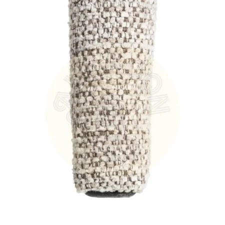 Silla tapizada en tejido jaspeado gris con estructura metálica 52.50x59x79cm - Ixia - 615367IX - foto-secundaria-7
