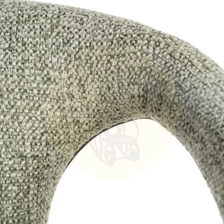 Silla tapizada en tejido jaspeado verde con estructura metálica 52.50x59x79cm - Ixia - 615368IX - foto-secundaria-7