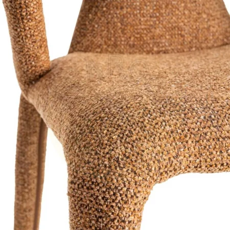 Silla tapizada jaspeado marrón con estructura metálica 52.50x59x79cm - Ixia - 615370IX - foto-secundaria-6