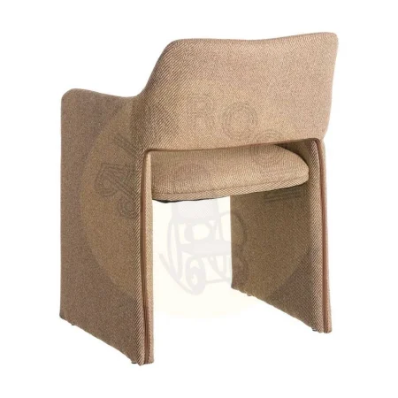 Silla Espiga en tejido marrón con estructura metálica 58x62.50x78cm - Ixia - 615375IX - foto-secundaria-2