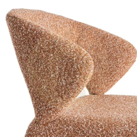 Silla tapizada en tejido salmón con estructura metálica certificada EN16139 altura de asiento 47cm 59x63x81cm - Ixia - 615377IX - foto-secundaria-5