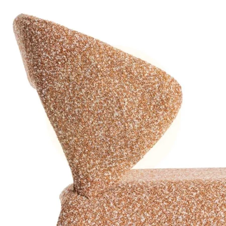 Silla tapizada en tejido salmón con estructura metálica certificada EN16139 altura de asiento 47cm 59x63x81cm - Ixia - 615377IX - foto-secundaria-6
