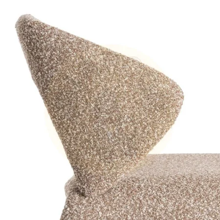Silla beige de tejido con estructura metálica asiento 47cm 59x63x81cm - Ixia - 615378IX - foto-secundaria-6