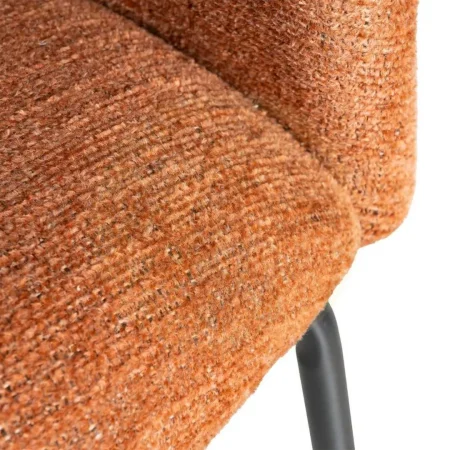 Silla color calabaza en tejido y metal asiento 47cm 61x56x77.50cm - Ixia - 615380IX - foto-secundaria-7