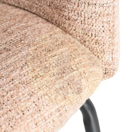 Silla rosa tapizada en tejido con estructura metálica para salón asiento 47cm 61x56x77.50cm - Ixia - 615381IX - foto-secundaria-7