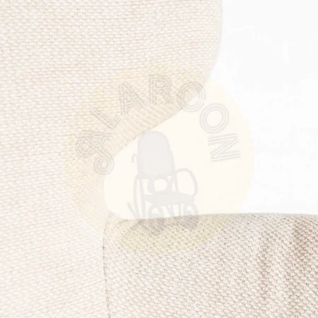 Silla crema tapizada en tejido con estructura metálica 59.50x62.50x86cm - Ixia - 615383IX - foto-secundaria-6
