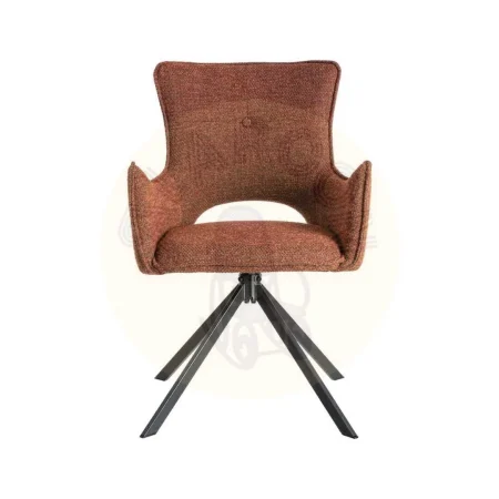 Silla tapizada roja estructura metálica no apilable certificada EN16139 58.50x60x86.50cm - Ixia - 615388IX - foto-secundaria-2