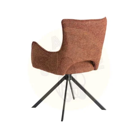 Silla tapizada roja estructura metálica no apilable certificada EN16139 58.50x60x86.50cm - Ixia - 615388IX - foto-secundaria-3