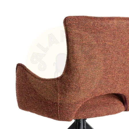 Silla tapizada roja estructura metálica no apilable certificada EN16139 58.50x60x86.50cm - Ixia - 615388IX - foto-secundaria-4