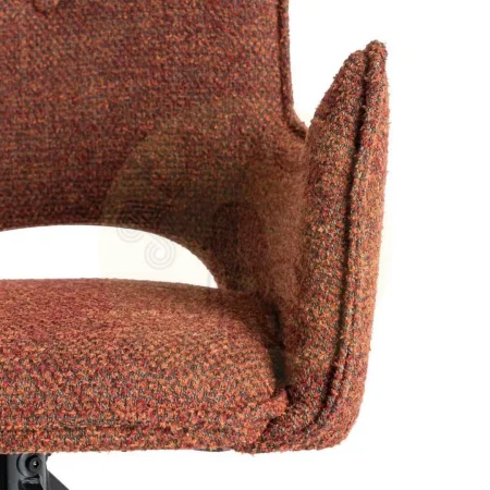 Silla tapizada roja estructura metálica no apilable certificada EN16139 58.50x60x86.50cm - Ixia - 615388IX - foto-secundaria-5