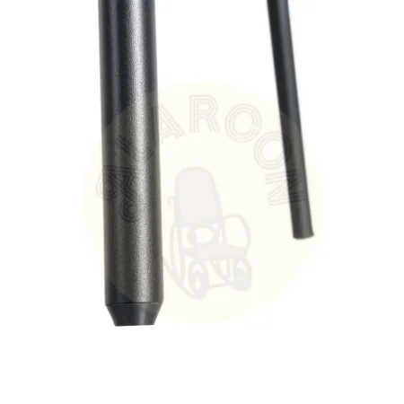 Silla tapizada en tejido crema patas de hierro negro 49x48x80cm - Ixia - 615392IX - foto-secundaria-9