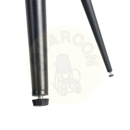 Silla salmón tapizada en tejido 100% poliéster patas metálicas negras cojín desenfundable 67.50x47x79.50cm - Ixia - 615397IX - foto-secundaria-8