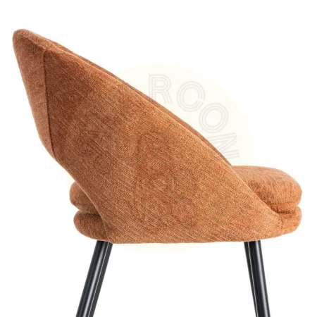 Taburete calabaza tapizado en tejido con patas de metal y cojín desenfundable 53x48x100cm - Ixia - 615399IX - foto-secundaria-6