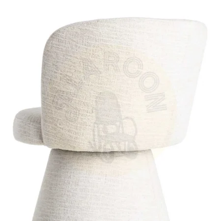 Silla tapizada crema en DM y tejido 100% poliéster retorno automático 55x50x77cm - Ixia - 615401IX - foto-secundaria-4