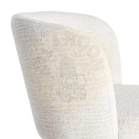 Silla tapizada crema en DM y tejido 100% poliéster retorno automático 55x50x77cm - Ixia - 615401IX - foto-secundaria-5