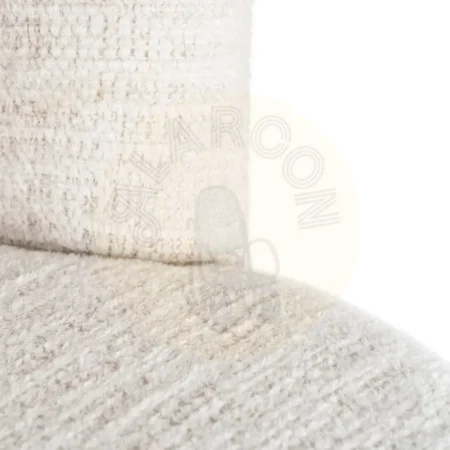 Silla tapizada crema en DM y tejido 100% poliéster retorno automático 55x50x77cm - Ixia - 615401IX - foto-secundaria-8