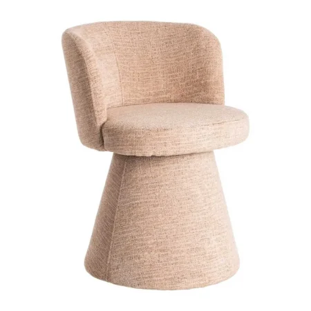 Silla rosa DM tapizada en tejido 100% poliéster con retorno automático 57x50x81cm - Ixia - 615403IX - foto-blanco