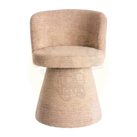 Silla rosa DM tapizada en tejido 100% poliéster con retorno automático 57x50x81cm - Ixia - 615403IX - foto-secundaria-1