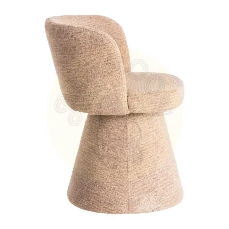Silla rosa DM tapizada en tejido 100% poliéster con retorno automático 57x50x81cm - Ixia - 615403IX - foto-secundaria-2